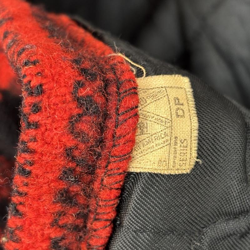 ヴィンテージ VINTAGE ジャケット、上着 ジャンパー、ブルゾン COATS CLARK ジッパー 50s 60s チェック ウール マッキーノ ジャケット ヴィンテージ - チェック 赤 / レッド / red X 黒 / ブラック / black メンズ USED 古着 中古 50156533