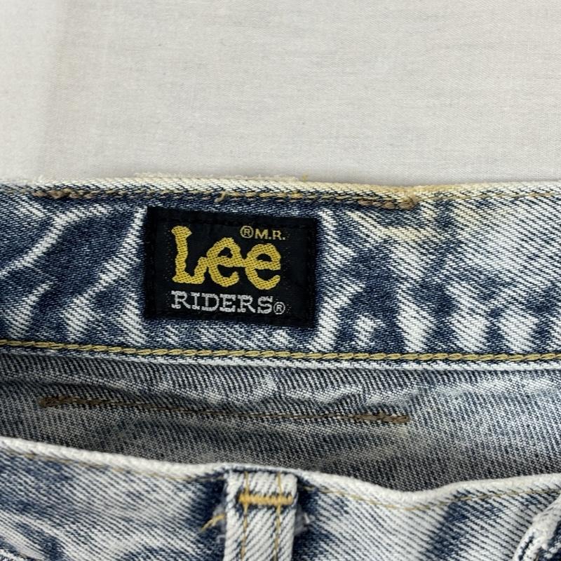 リー Lee パンツ デニム、ジーンズ 0201 ケミカル ウォッシュ スコビルボタン ジッパーフライ テーパード デニムパンツ 28インチ メンズ USED 古着 中古 50156542