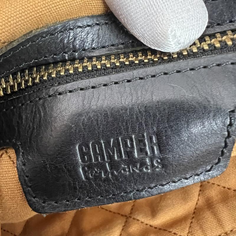 カンペール CAMPER トートバッグ トートバッグ For hands ペイント加工 レザー 2way ショルダー トートバッグ - 黒 / ブラック / black メンズ USED 古着 中古 50156695