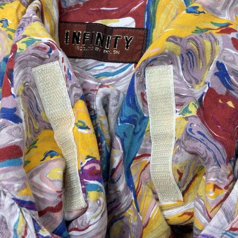 古着 USED シャツ、ブラウス 長袖 INFINITY 90年代 日本製 コットン レーヨン マーブル柄 オーバーサイズ シャツ - メンズ USED 古着 中古 50156797
