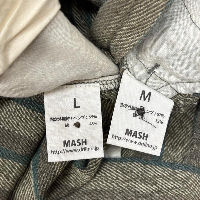 古着 USED トップス トップス MASH マッシュ ヘンプ コットン ストライプ セットアップ プルオーバー シャツ パンツ - ストライプ メンズ USED 古着 中古 50156901