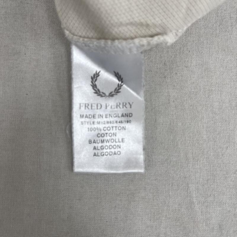 フレッドペリー FRED PERRY ポロシャツ 半袖 イギリス製 SHIRT ツインティップ ポロ シャツ オフホワイト / オフホワイト / メンズ USED 古着 中古 50156921