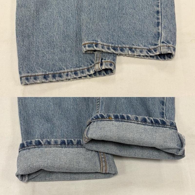 リーバイス Levi s パンツ デニム、ジーンズ 512 90 s デニム ジーンズ テーパード ジッパーフライ メキシコ製 ヴィンテージ スリムフィット ストレート M 無地 水色 / ライトブルー / メンズ USED 古着 中古 50156996