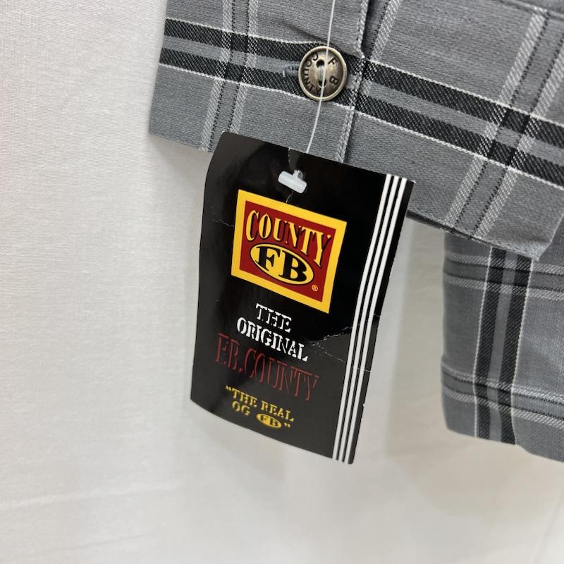 古着 USED シャツ、ブラウス 長袖 FB COUNTY チェックシャツ チカーノ ギャング ウェッサイ XL 灰 / グレー / gray メンズ USED 古着 中古 50157096
