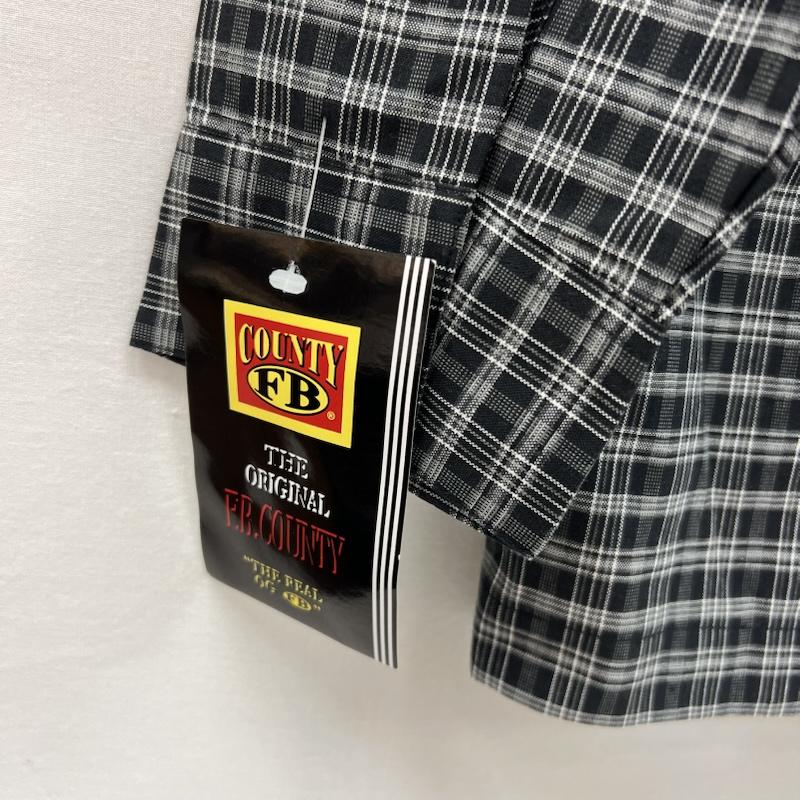 古着 USED シャツ、ブラウス 長袖 FB COUNTY チェックシャツ チカーノ ギャング ウェッサイ XXL 黒 / ブラック / black X 灰 / グレー / gray メンズ USED 古着 中古 50157099