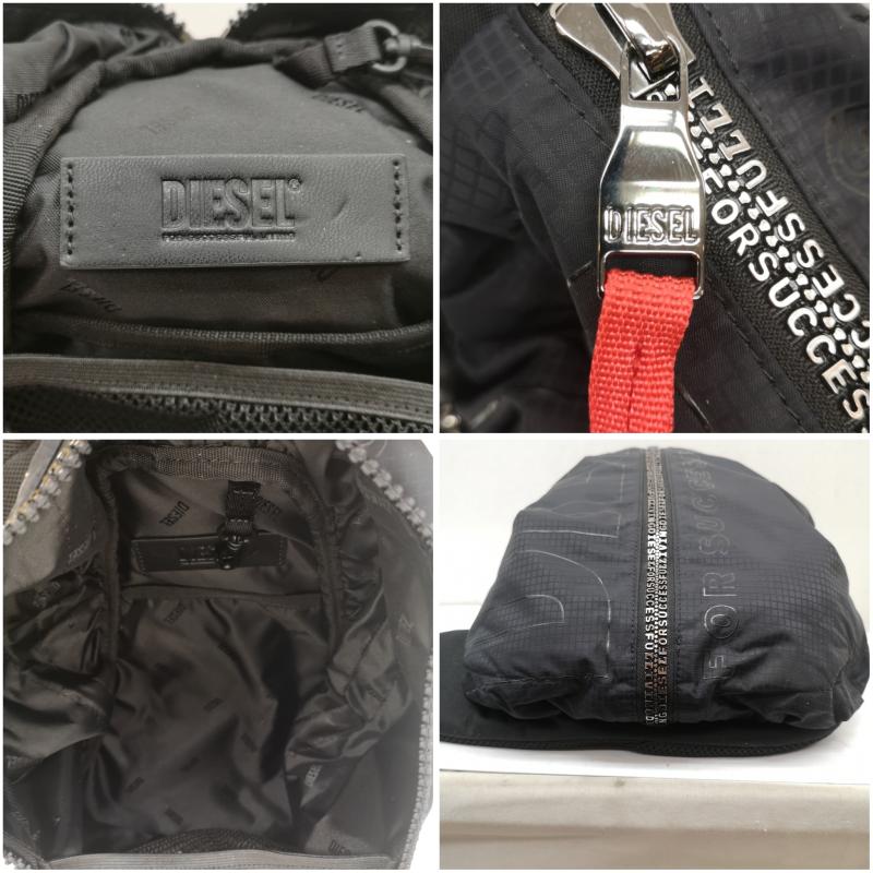 ディーゼル DIESEL ボディバッグ ボディバッグ Zip-D Sling リップストップ ショルダーバッグ - 黒 / ブラック / black メンズ USED 古着 中古 50157308