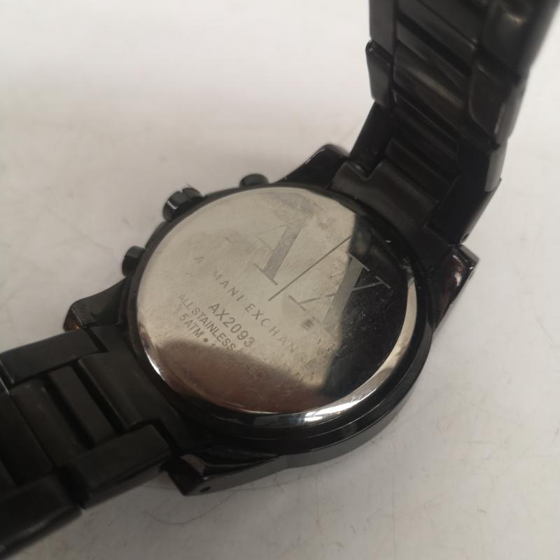 アルマーニエクスチェンジ ARMANI EXCHANGE 腕時計 アナログ(クォーツ式) クロノグラフ ステンレス スチールウォッチ 腕時計 AX2093 - 黒 / ブラック / black メンズ USED 古着 中古 50157341