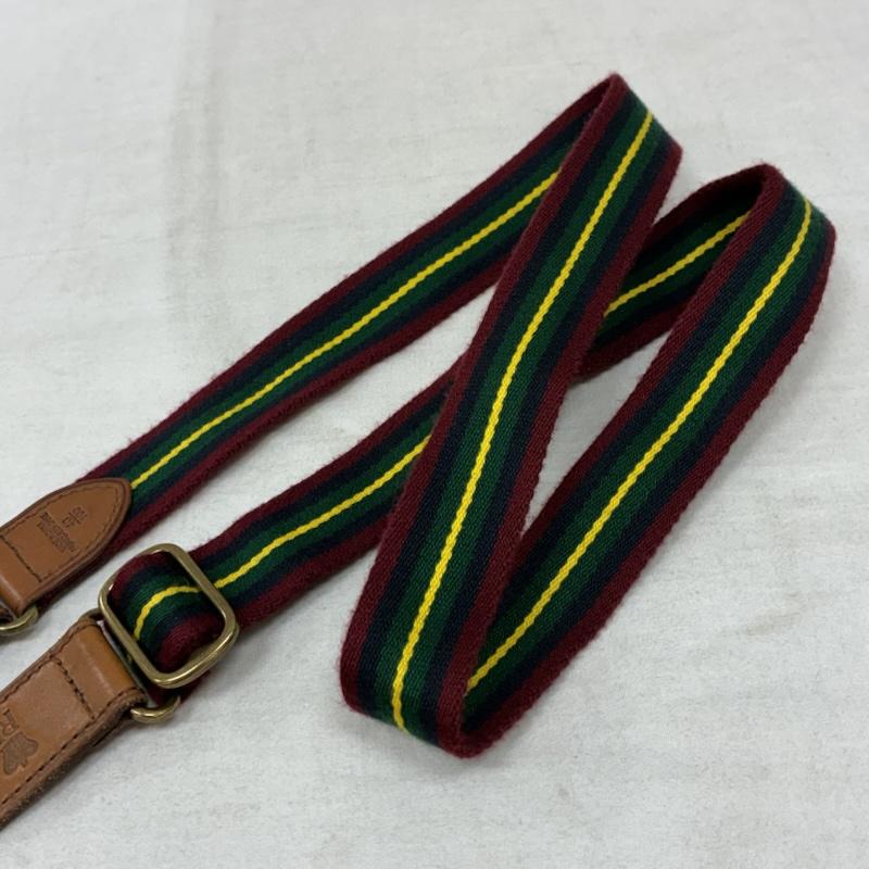 ポロラルフローレン POLO RALPH LAUREN ベルト・バックル ベルト ピン バックル サーシングル ベルト 部分レザー クラウン RL ロゴ 型押し 40 / 100 - ワンポイント X ロゴ、文字 マルチカラー / マルチカラー / multicolor メンズ USED 古着 中古 50157363