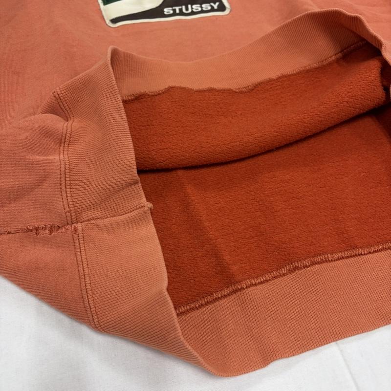 ステューシー STUSSY トレーナー 長袖 00 s OLD オールド ロゴ スウェット シャツ プルオーバー 刺繍 ヴィンテージ クルーネック L ロゴ、文字 X 刺繍 橙 / オレンジ / orange X 緑 / グリーン / green X 茶 / ブラウン / brown X 白 / ホワイト / white メンズ USED 古着 中古 50157379