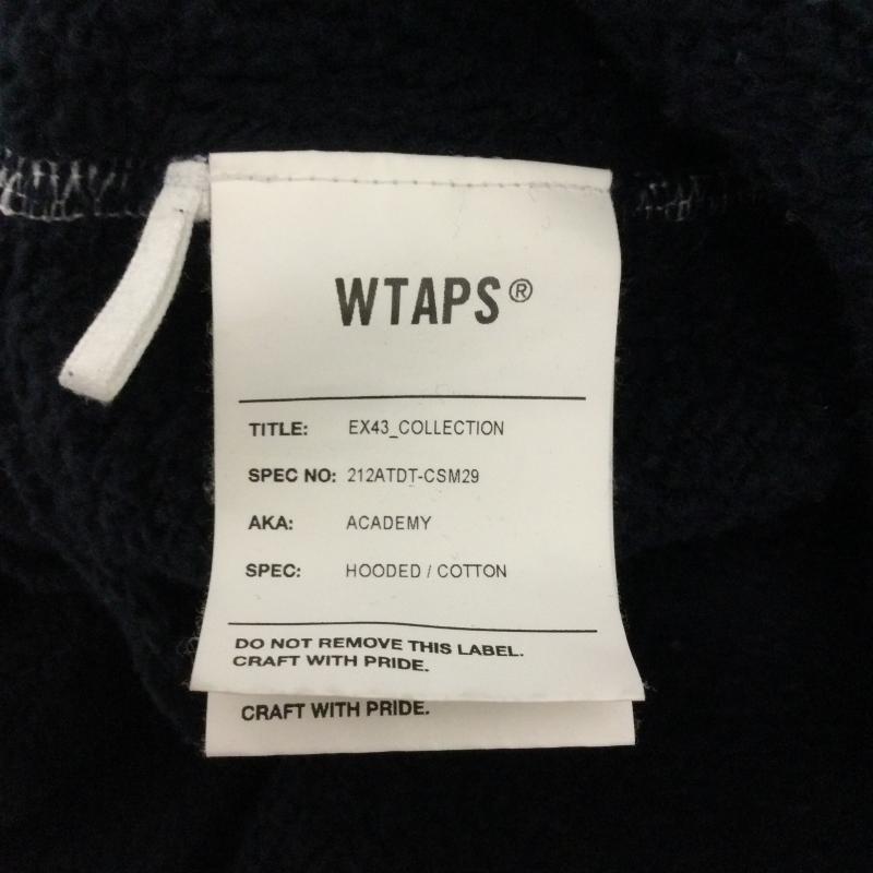 ダブルタップス WTAPS パーカー 長袖 WTAPS ダブルタップス ACADEMY HOODED COTTON 212ATDT-CSM29 パーカー フーディ ネイビー 3 ロゴ、文字 紺 / ネイビー / navy メンズ USED 古着 中古 50157448