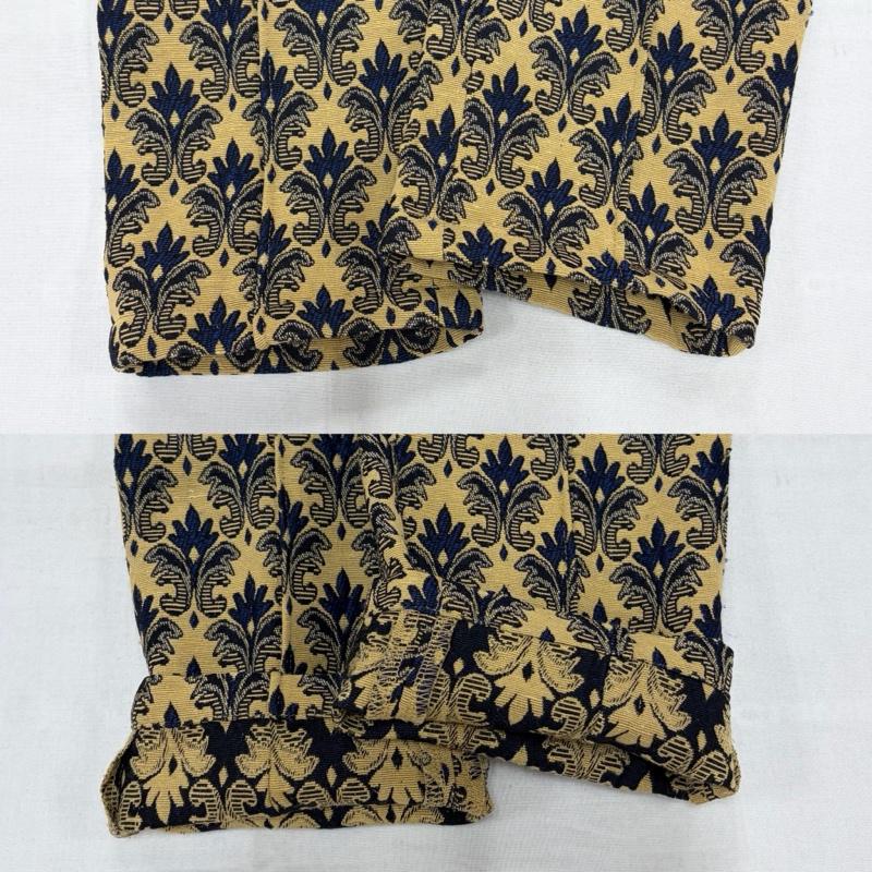 ステューシーウィメン Stussy Women パンツ ワークパンツ、ペインターパンツ ダマスク柄 総柄 刺繍 パンツ M 総柄 X 刺繍 ベージュ / ベージュ / beige X 紺 / ネイビー / navy レディース USED 古着 中古 50157604