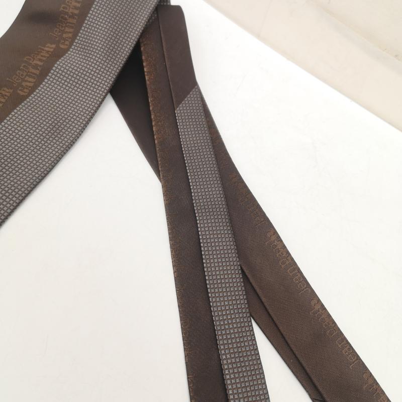 ジャンポールゴルチエ Jean Paul Gaultier ネクタイ ネクタイ 90s 00s ロゴ シルク ネクタイ - 茶 / ブラウン / brown メンズ USED 古着 中古 50157608