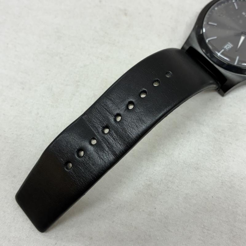 マークバイマークジェイコブス MARC by MARC JACOBS 腕時計 アナログ(クォーツ式) ステンレス ケース レザー ベルト アナログ クォーツ 腕時計 - 黒 / ブラック / black メンズ USED 古着 中古 50157653