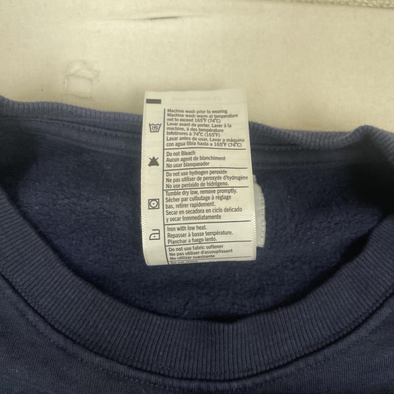 カーハート Carhartt トレーナー 長袖 ポケット ドッキング リメイク スウェット XL 紺 / ネイビー / navy メンズ USED 古着 中古 50157670