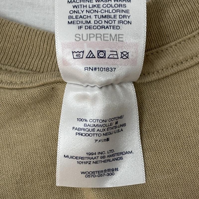 シュプリーム Supreme Tシャツ 半袖 23AW Box logo Tee カモフラ 迷彩 ボックスロゴ 半袖 Tシャツ L ベージュ / ベージュ / beige メンズ USED 古着 中古 50157686