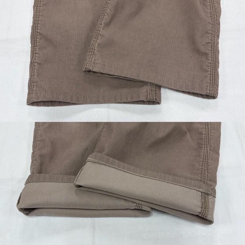 カーハート Carhartt パンツ ワークパンツ、ペインターパンツ コーデュロイ ワーク ペインター パンツ 04311-7915 ボタンフライ 34インチ ワンポイント X ロゴ、文字 X 刺繍 ベージュ / ベージュ / beige メンズ USED 古着 中古 50157687