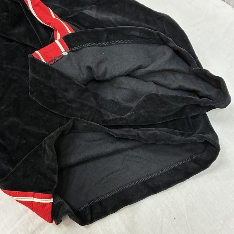グッチ GUCCI パンツ ショートパンツ シェニール ライン ベルベット ショーツ ベロア イージー ハーフパンツ XL 黒 / ブラック / black X 赤 / レッド / red X 白 / ホワイト / white メンズ USED 古着 中古 50157738