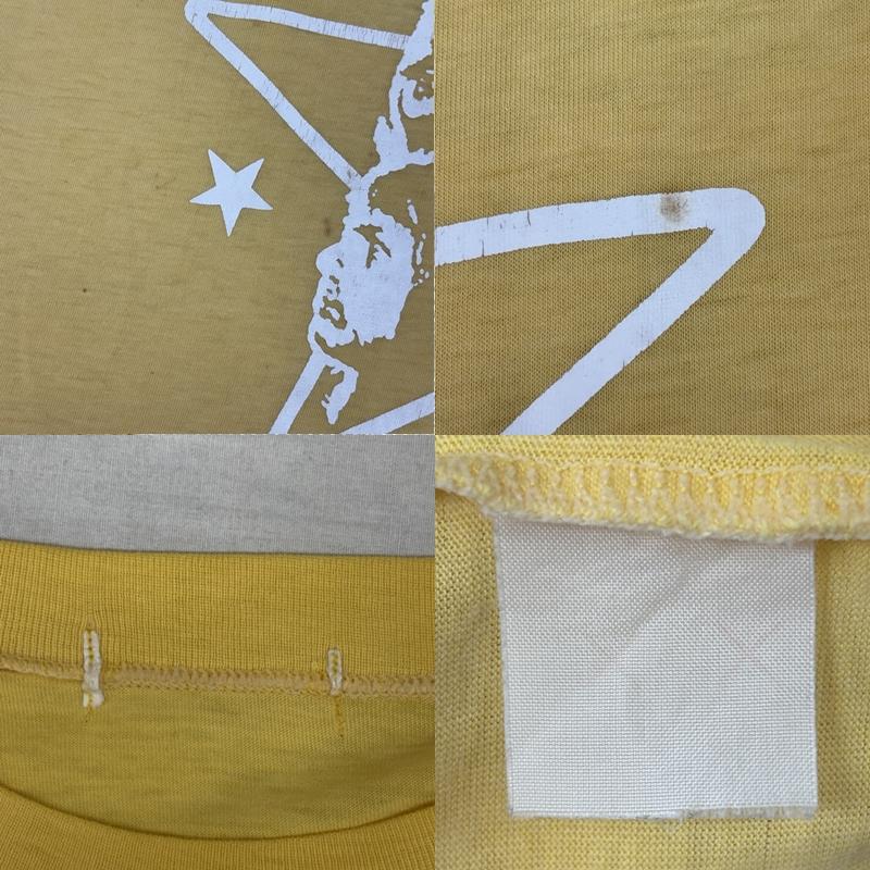 ヴィンテージ VINTAGE Tシャツ 半袖 ABBA 80年代 ロゴ プリント バンド Tシャツ バンT 80s - 黄 / イエロー / yellow メンズ USED 古着 中古 50157759