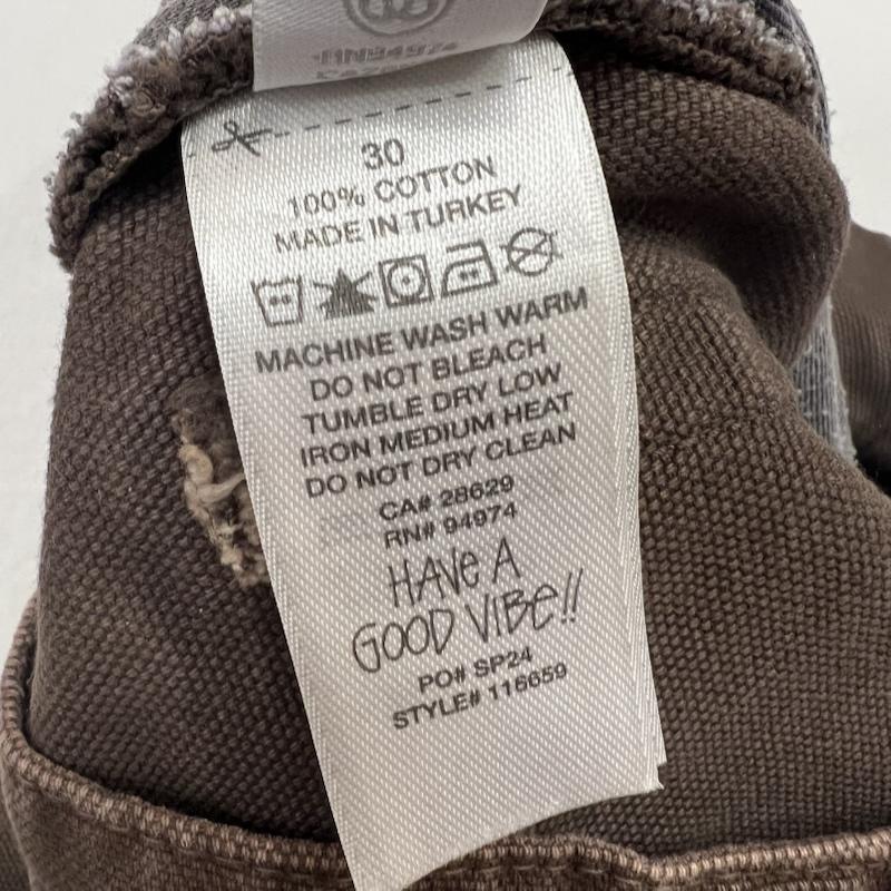 ステューシー STUSSY パンツ ワークパンツ、ペインターパンツ CLASSIC JEAN WASHED CANVAS キャンバスパンツ 116659 30インチ 茶 / ブラウン / brown メンズ USED 古着 中古 50157794