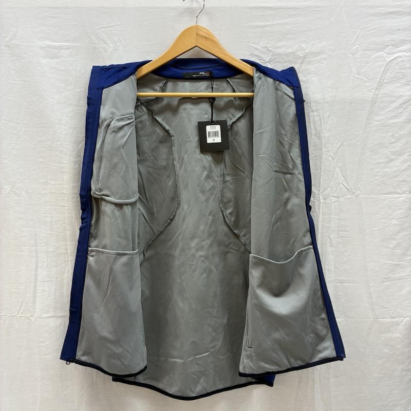 ラルフローレン RALPHLAUREN ジャケット、上着 ジャンパー、ブルゾン ストレッチ ナイロン ジップアップ ベスト XL ロゴ、文字 青 / ブルー / blue メンズ USED 古着 中古 50157892