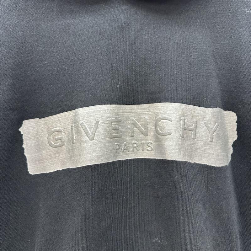 ジバンシィ GIVENCHY パーカー 長袖 20AW メタリック ロゴ パーカー BMJ0A230AF M 黒 / ブラック / black メンズ USED 古着 中古 50157893