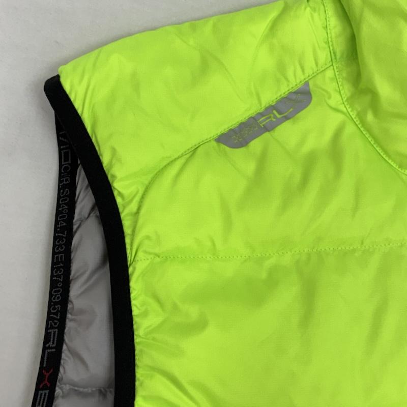 ラルフローレン RALPHLAUREN ジャケット、上着 ダウンベスト RLX ナイロン ジップアップ ダウンベスト XXL ロゴ、文字 黄緑 / イエローグリーン / メンズ USED 古着 中古 50157894