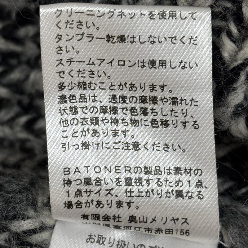バトナー BATONER ニット、セーター 長袖 Steven Alan スティーブンアラン BN-16FM-035 厚手 クルーネック ニット セーター 3 メンズ USED 古着 中古 50157909