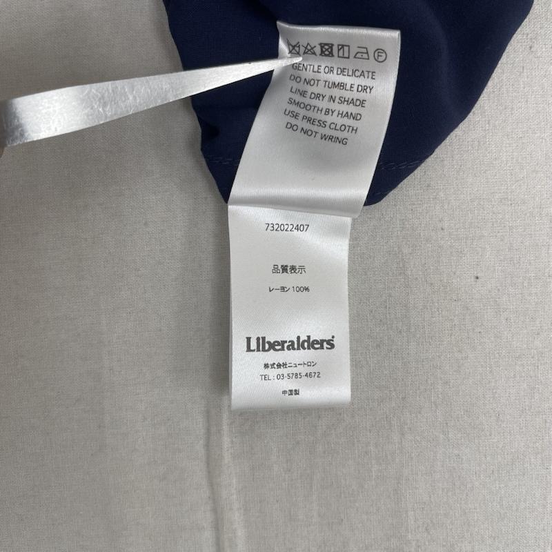 リベレイダース Liberaiders シャツ、ブラウス 半袖 花柄 両面 刺繍 シャツ レーヨン 732022407 紺 / ネイビー / navy メンズ USED 古着 中古 50158050