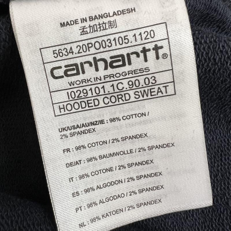カーハート ダブリューアイピー Carhartt WIP パーカー 長袖 コーデュロイ プルオーバー パーカー M 紺 / ネイビー / navy メンズ USED 古着 中古 50158210