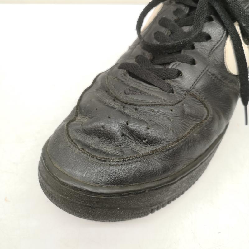 ナイキ NIKE スニーカー スニーカー Air Force 1 本革 01年製 レザ- スニーカー 29.0cm 黒 / ブラック / black メンズ USED 古着 中古 50158384
