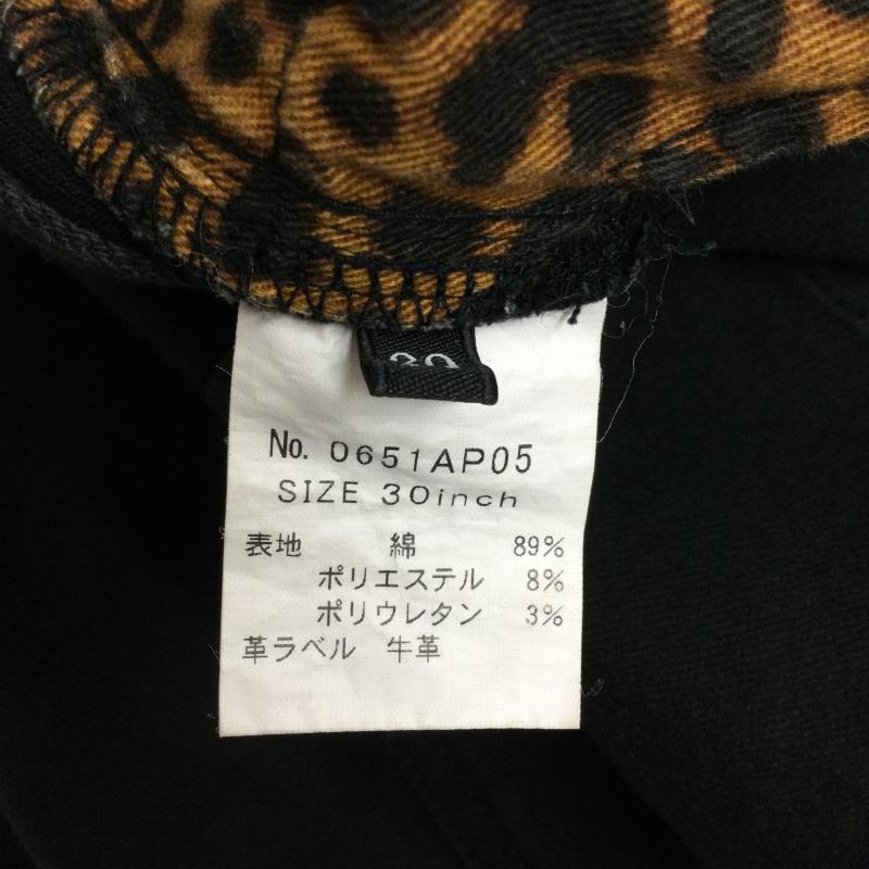 ヒステリックグラマー HYSTERIC GLAMOUR パンツ デニム、ジーンズ ヒステリック グラマー 0651AP05 ダメージ ストレッチ デニムパンツ 30インチ 無地 黒 / ブラック / black メンズ USED 古着 中古 50158419