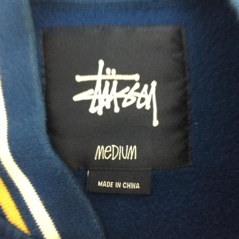 ステューシー STUSSY ジャケット、上着 ジャンパー、ブルゾン STUSSY スタジャン コットン ブルー M ロゴ、文字 青 / ブルー / blue メンズ USED 古着 中古 50158440