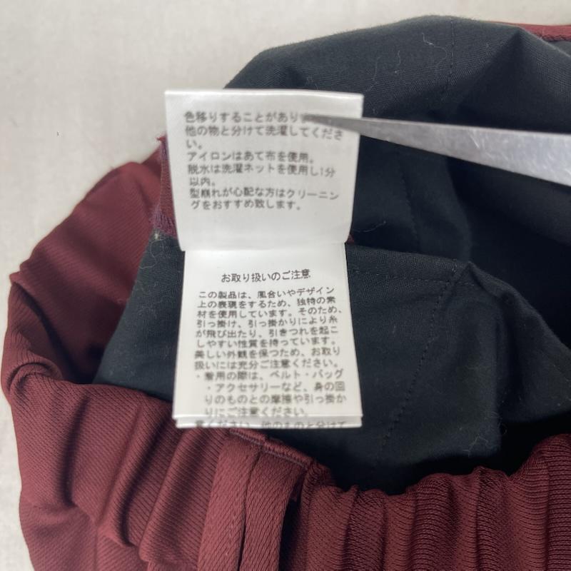 クルニ CULLNI パンツ スラックス センタープレス スラックス ジップ ポケット パンツ 21-ss-0210 1 えんじ / ワインレッド / dark red メンズ USED 古着 中古 50158586