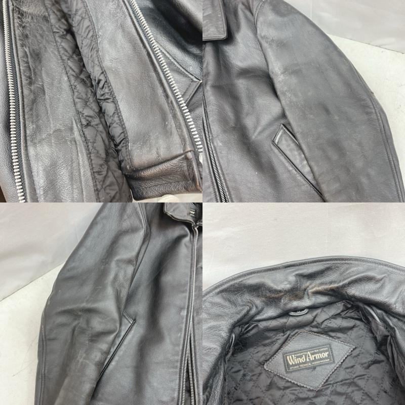 ウインドアーマー WIND ARMOR ジャケット、上着 ライダース レザー シングル ライダースジャケット M 黒 / ブラック / black メンズ USED 古着 中古 50158669