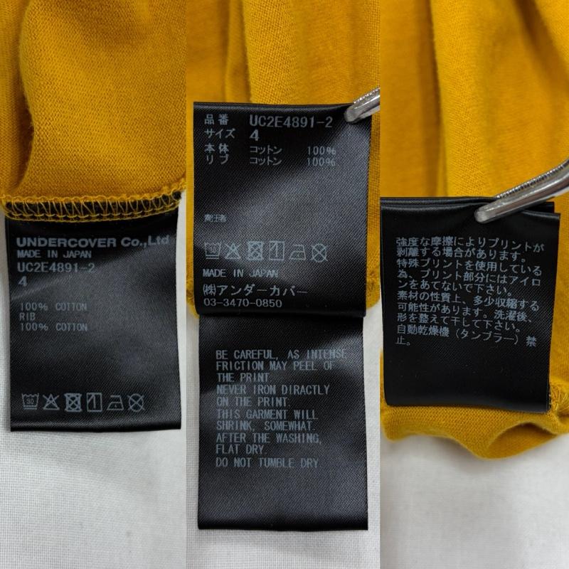 アンダーカバー UNDERCOVER Tシャツ 長袖 25AW UC COLLAGE コラージュ 長袖 Tシャツ プリント UC2E4891-2 ロンT 4 プリント マスタード / マスタード / X マルチカラー / マルチカラー / multicolor メンズ USED 古着 中古 50158747