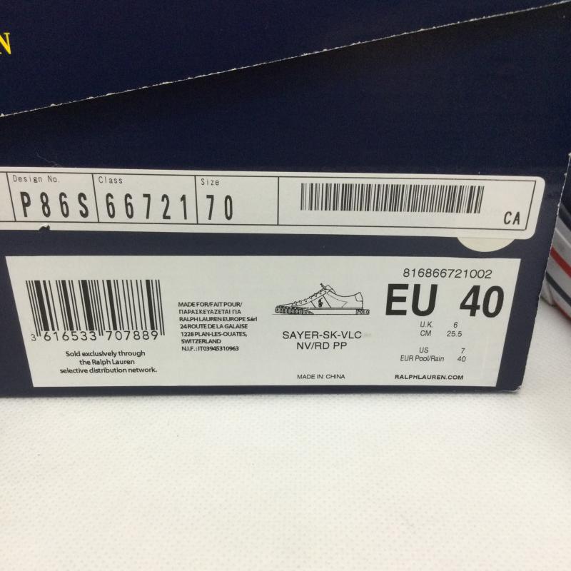ローレンラルフローレン LAUREN RALPH LAUREN スニーカー スニーカー Polo Ralph Lauren ネイビー スニーカー 25.5cm 紺 / ネイビー / navy メンズ USED 古着 中古 50158827