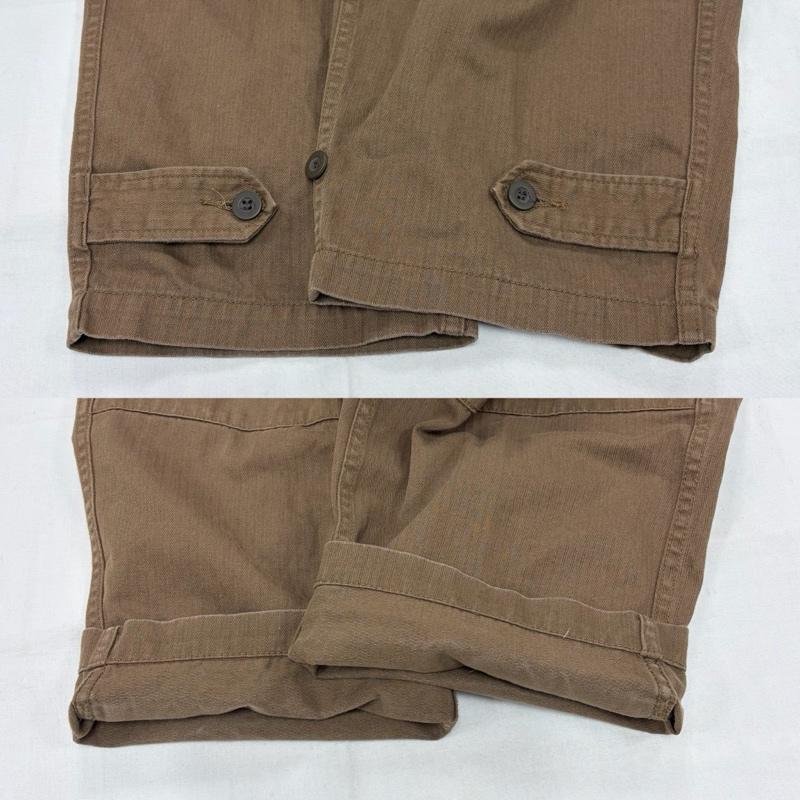 古着 USED パンツ ワークパンツ、ペインターパンツ ALIER AIZENAY カーゴパンツ MILITARY ミリタリー M-47 軍物 サイズ22 ボタンフライ - 無地 カーキ / カーキ / khaki メンズ USED 古着 中古 50159114