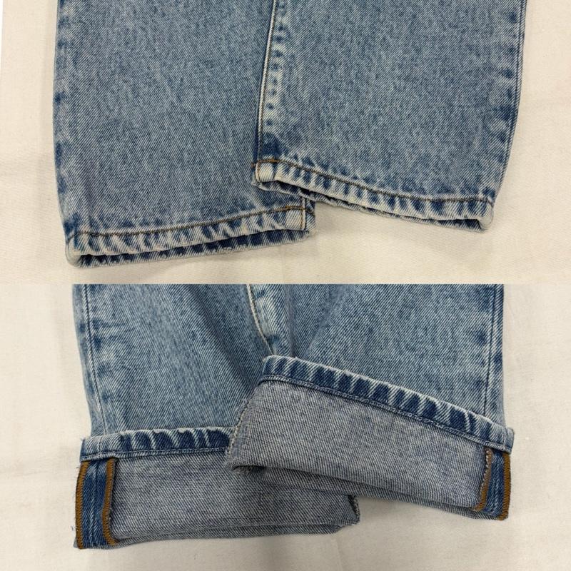 ディーゼル DIESEL パンツ デニム、ジーンズ ダメージ クラッシュ デニム ジーンズ ボタンフライ レザーパッチ ロゴ 30インチ ダメージ加工 メンズ USED 古着 中古 50159117