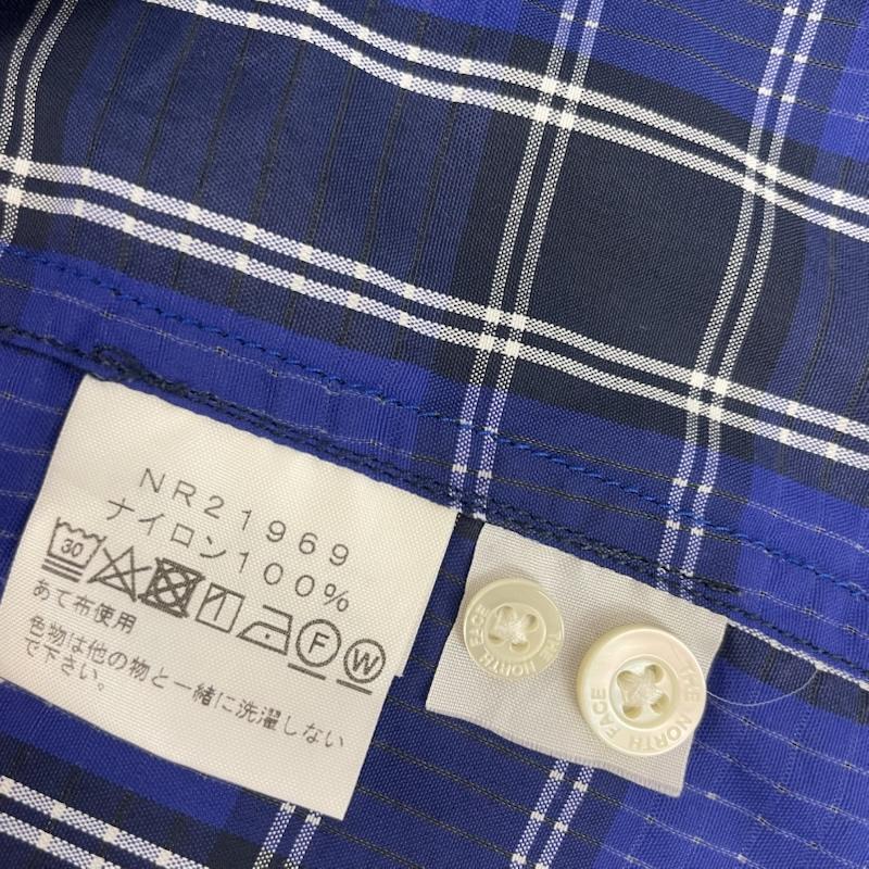 ザノースフェイス THE NORTH FACE シャツ、ブラウス 半袖 NR21969 Ocotillo Patch Shirt Dot Air Check M 格子柄 青 / ブルー / blue メンズ USED 古着 中古 50159338