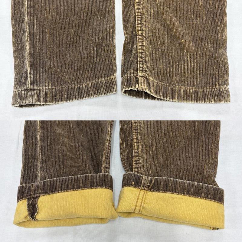 ヴィヴィアン ウエストウッド レッドレーベル Vivienne Westwood red label パンツ ワークパンツ、ペインターパンツ オーブ 刺繍 コーデュロイ パンツ ジッパーフライ 3 ロゴ、文字 X 刺繍 茶 / ブラウン / brown X ベージュ / ベージュ / beige レディース USED 古着 中古 50159339