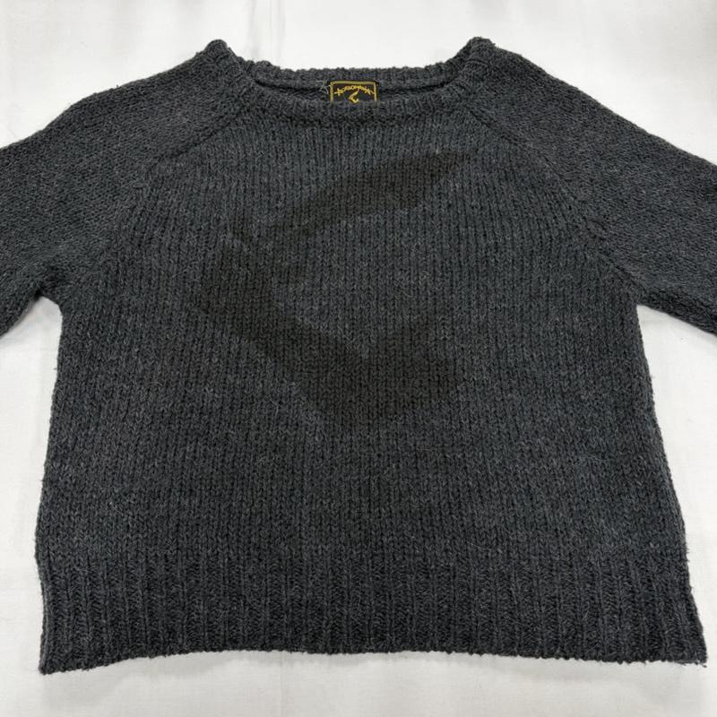 ヴィヴィアンウエストウッド Vivienne Westwood ニット、セーター 長袖 ANGLOMANIA アングロマニア 長袖 ニット セーター ラグランスリーブ ウール イタリア製 S ロゴ、文字 灰 / グレー / gray レディース USED 古着 中古 50159366