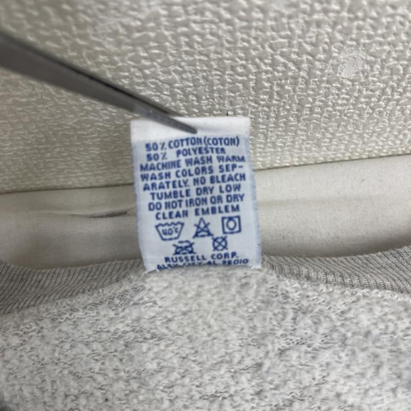 ラッセルアスレティック Russell Athletic トレーナー 長袖 USA製 University of Wisconsin カレッジ ロゴ プリント スウェット XL 灰 / グレー / gray メンズ USED 古着 中古 50159556