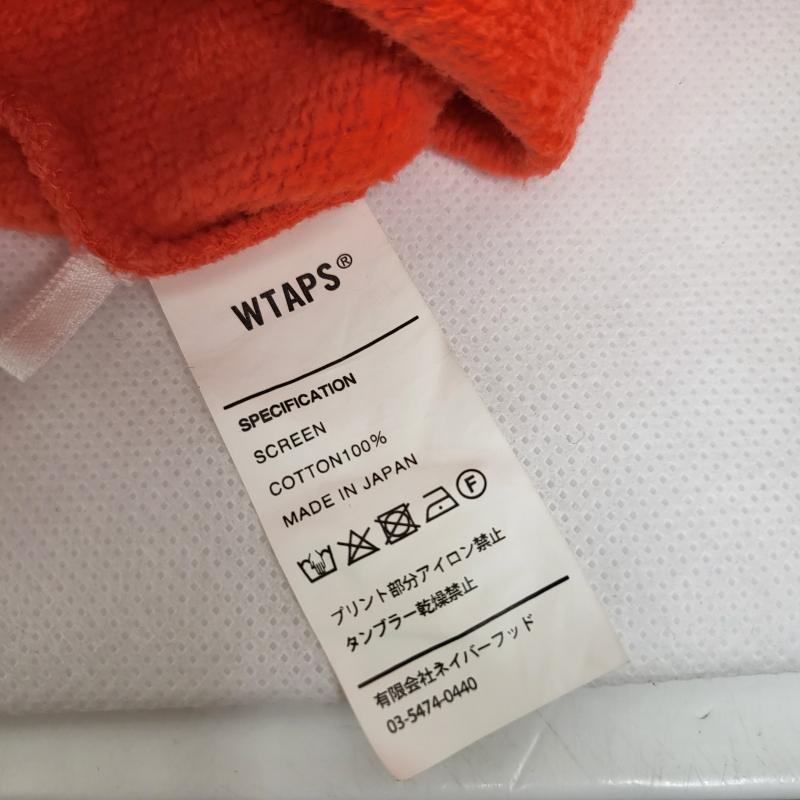ダブルタップス WTAPS パーカー 半袖 18AW WTAPS プリント スウェット パーカー オレンジXL XL メンズ USED 古着 中古 50159678