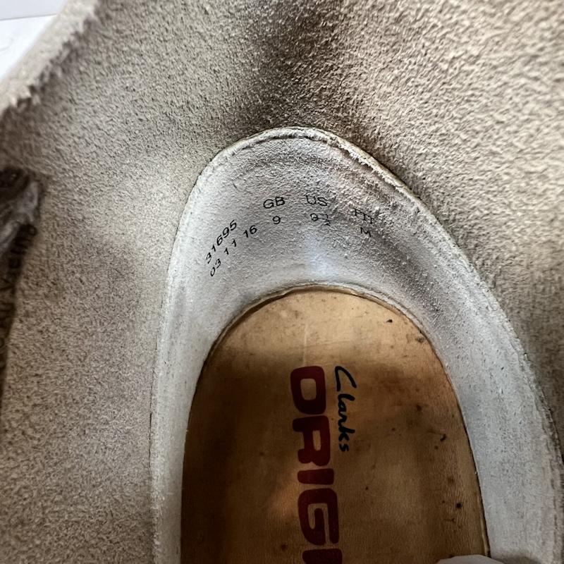 クラークス Clarks ブーツ 一般 31695 デザートブーツ Desert Boot UK:9 ベージュ / ベージュ / beige メンズ USED 古着 中古 50159768