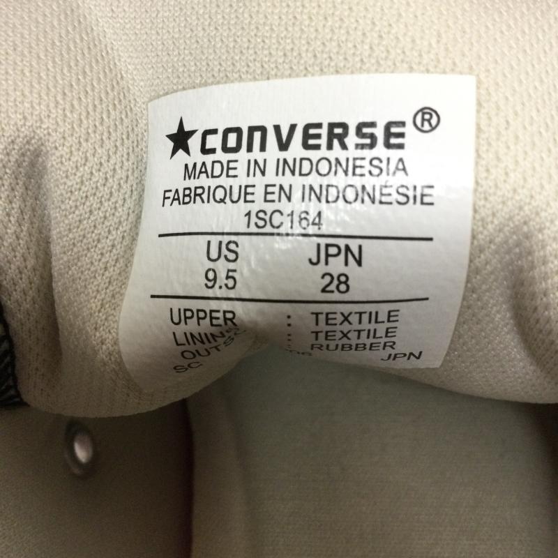 コンバース CONVERSE スニーカー スニーカー CONVERSE ALL STAR 100 GUMSOLE OX ローカットスニーカー 1SC164 28.0cm 黒 / ブラック / black メンズ USED 古着 中古 50159789