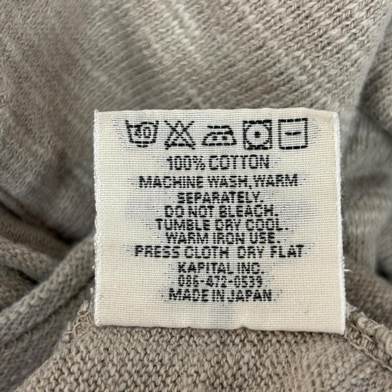 キャピタル KAPITAL Tシャツ 長袖 ハイネック コットン ロンT 長袖 ポケット Tシャツ 2 メンズ USED 古着 中古 50159794