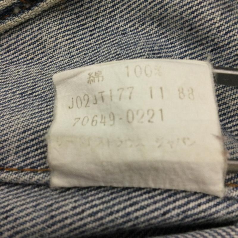 リーバイス Levi s ジャケット、上着 ジャンパー、ブルゾン Levi s リーバイス 70649-0217 70649-0221 デニム ジャケット Gジャン オレンジタブ L 無地 インディゴ / インディゴ / Indigo メンズ USED 古着 中古 50159873