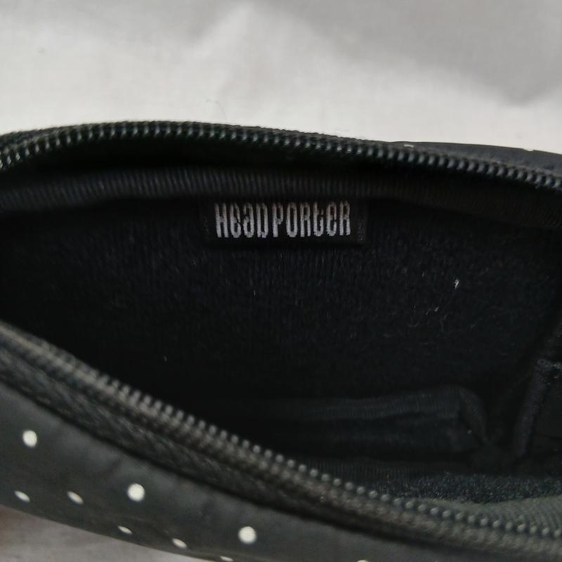 ヘッドポーター HEAD PORTER ポーチ ポーチ BLACK BEAUTY ドット ポーチ ケース - 黒 / ブラック / black メンズ USED 古着 中古 50159945