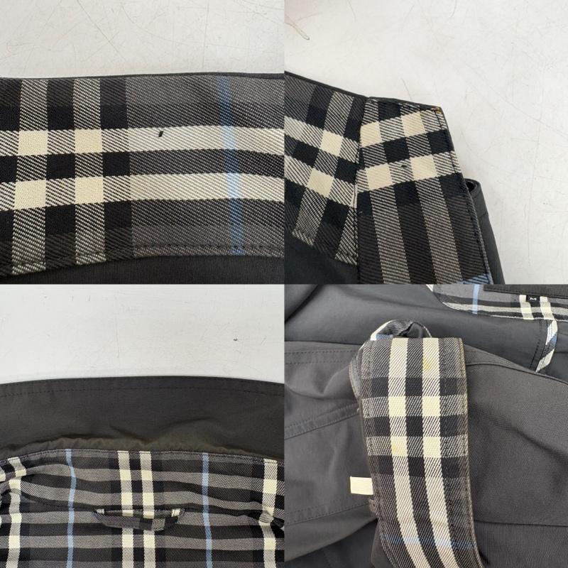 バーバリーブラックレーベル BURBERRY BLACK LABEL ジャケット、上着 ジャケット、ブレザー ナイロン混 比翼 ボタン ジャケット BMP53-502-07 M 灰 / グレー / gray メンズ USED 古着 中古 50160004
