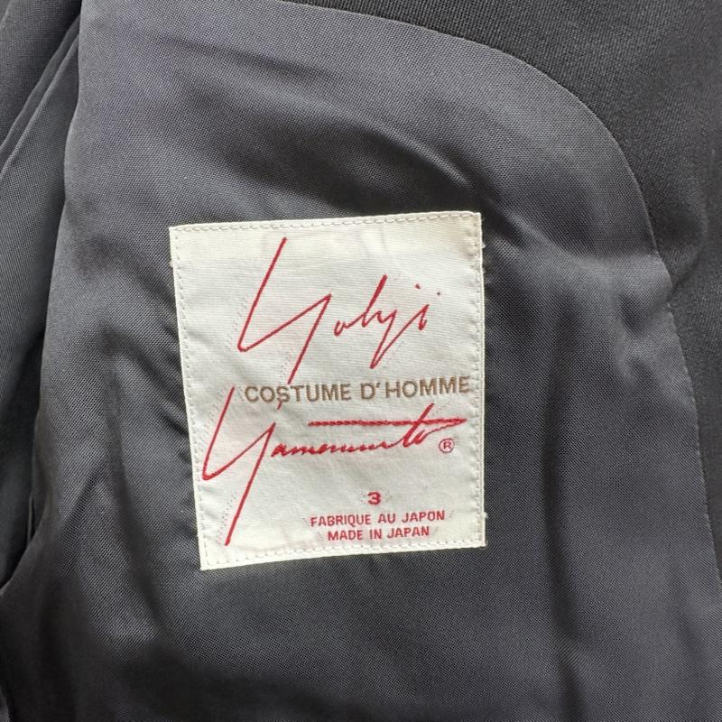 ヨウジヤマモト Yohji Yamamoto ジャケット、上着 ジャケット、ブレザー COSTUME D’HOMME テーラード ジャケット HV-J86-150 3 黒 / ブラック / black メンズ USED 古着 中古 50160044